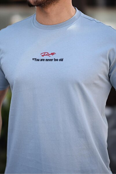 comstar Ανδρικό μπλουζάκι με λαιμόκοψη με στάμπα Basic μπλε