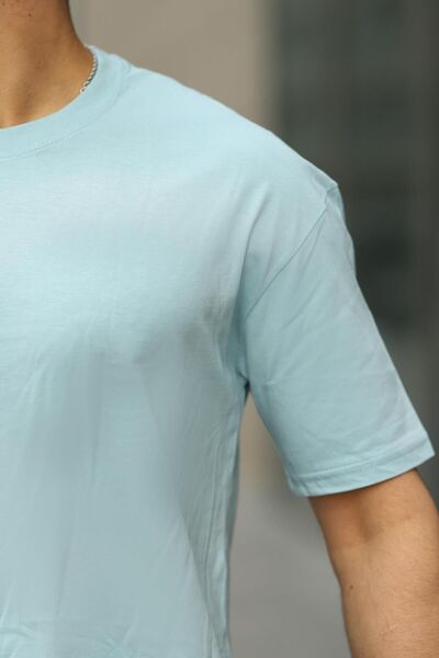 comstar Ανδρικό μπλουζάκι Oversize Basic Crew Neck Loose B.Μπλε