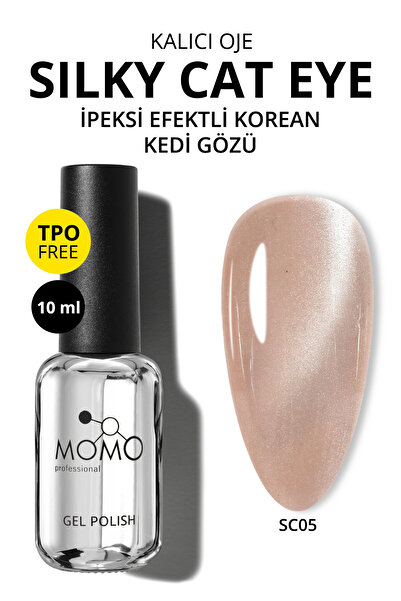 MOMO professional Korean Silky Cat Eye Gel Polish, Kedi Gözü Kalıcı Oje, SC05...