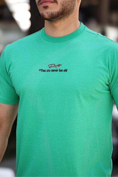 comstar Чоловічий велосипедний комір з принтом Basic зелений футболка