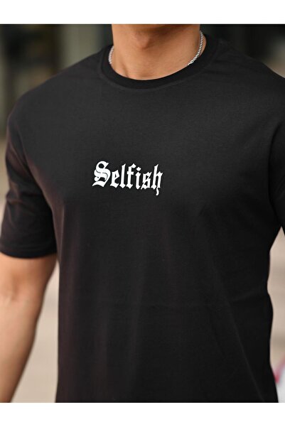 comstar Чоловічий футболка з принтом Oversize літній чорний