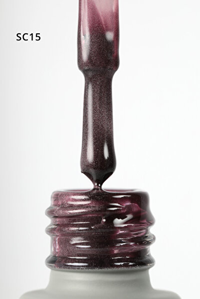 MOMO professional Korean Silky Cat Eye Gel Polish, Kedi Gözü Kalıcı Oje, SC15 Bordo Mürdüm, 10 ml, TPO- FREE