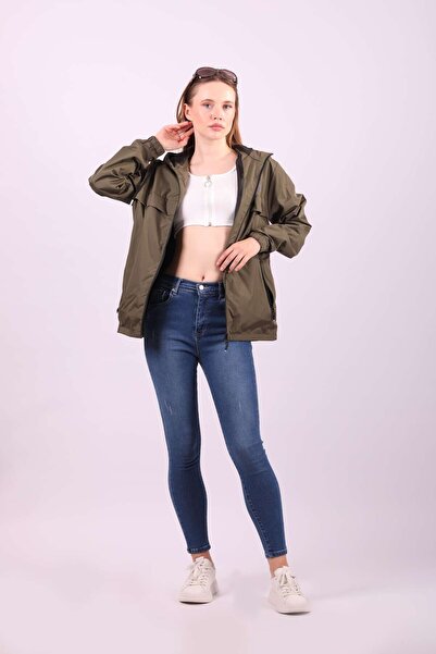 comstar Women's Lined Water Resistant Hooded Raincoat