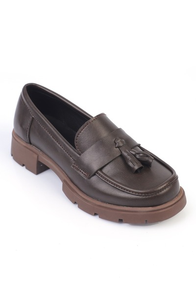 Capone Outfitters Elga Trak Sole Tasseled Women's Loafer