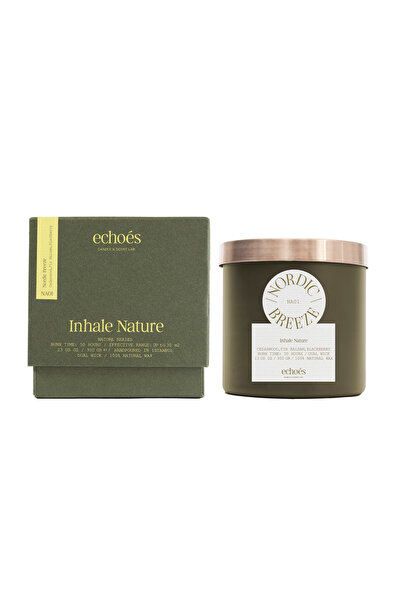 Echoes شمعة معطرة فاخرة، نسيم الشمال، (وعاء زجاجي فاخر)، 300 غرام