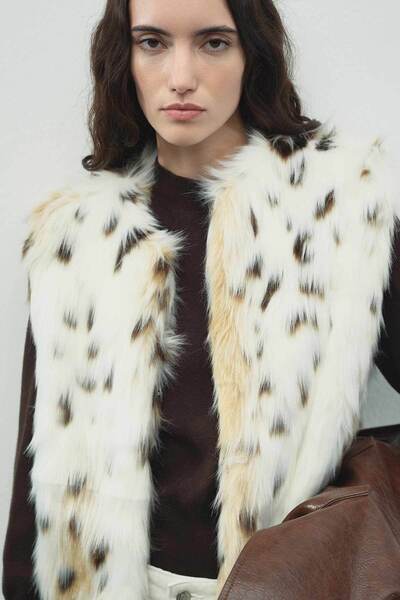 Hooopstore Limited Leopard Fur Vest