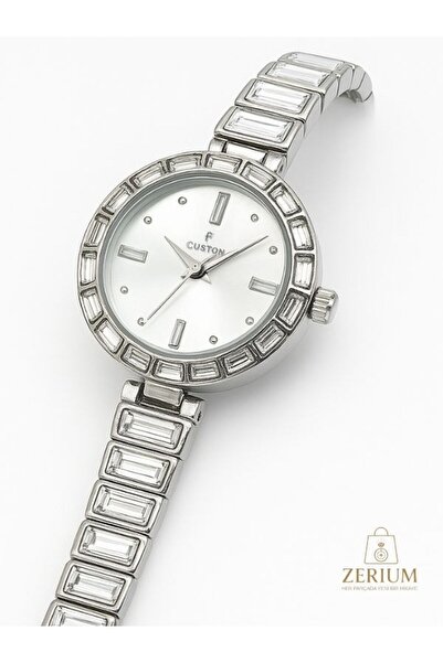 ZERİUM Waterway Elegance Round Design Women's Watch