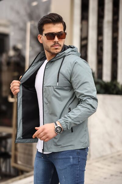 comstar Ανδρικό αδιάβροχο με επένδυση με κουκούλα και τσέπες