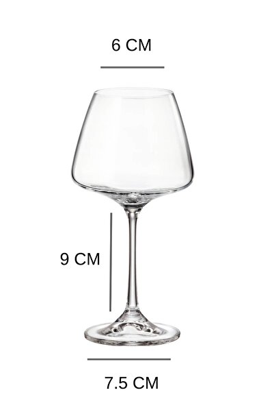 Genel Markalar Crystalite Bohemia Corvus 350 ml Kristal Cam Beyaz Şarap Kadehi 6'lı