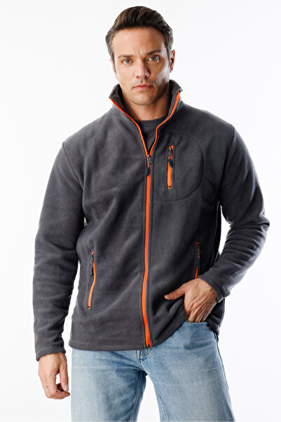 GENIUS STORE Men's Fleece Full Zip 3 Pockets Outdoor Fleece Jacket Tactical Flecee POLAR-GNS
