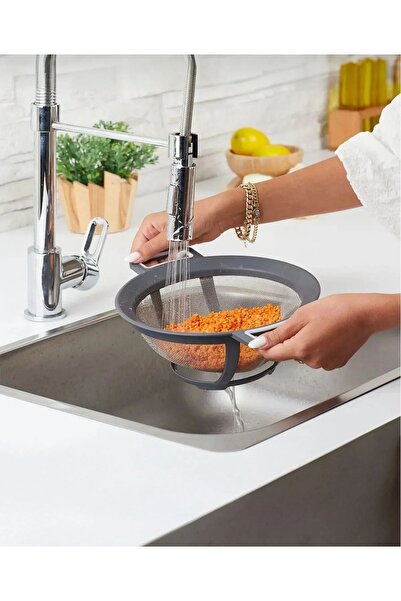 Pazarika مصفاة فواكه وخضروات من الفولاذ المقاوم للصدأ مقاس 23 سم