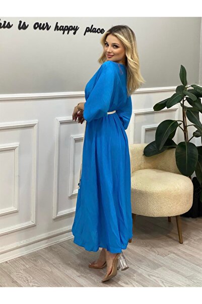 Lady Pixie Rochie de vară cu guler înfășurat cu curea