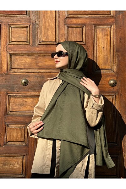 GRAZELLA Premium Pattern Silky Jacquard Shawl