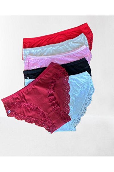 CİCİ GİYİM Cute | | 6 Pieces Lace Bikini Panties | | Lacy Panties