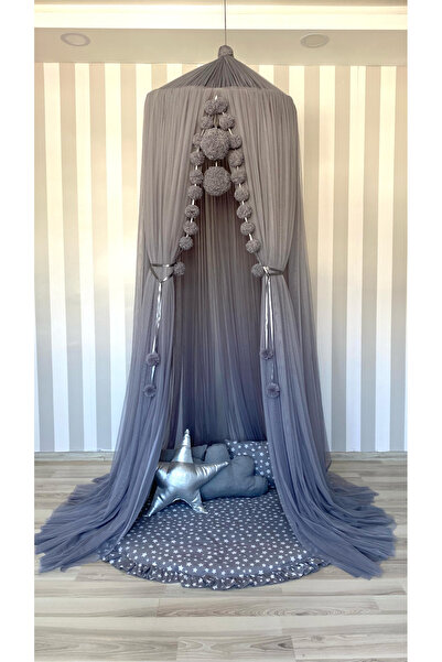 Bila Baby STEQUEEN Tül Cibinlik Gri (Grey) Plus Bebek ve Çocuk Odası