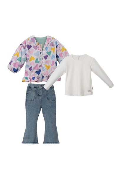 Necix's ТРИКОТАЖНИЙ КОМПЛЕКТ З КАПЮШОНОМ, ПІДКЛАДКОЮ, ДЖИНСОВИМИ ШТАНАМИ І ДО...