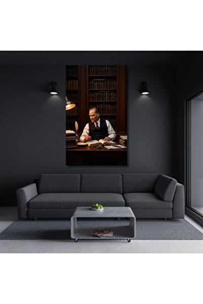 jupiterartwork HD Digital Baskı Yüksek Çözürnürlüklü Atatürk Desenli Kanvas Tablo