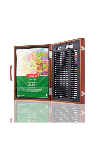 Hype Store Academy Ahşap kutuda boyama hediye seti, 27 parçalı sanatçı seti, ...