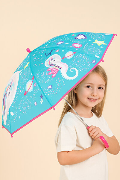 esdekor Milkyway Ayris Çocuk Şemsiye Manuel (El ile Açılır) 1 Adet Sevimli Un...