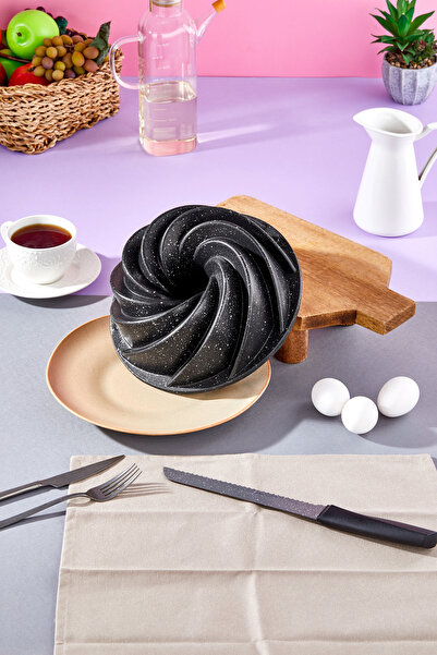 Home Rüzgar Gülü Kek Kalıbı – 26 CM Dayanıklı Alüminyum Siyah, Şık ve Uzun Öm...