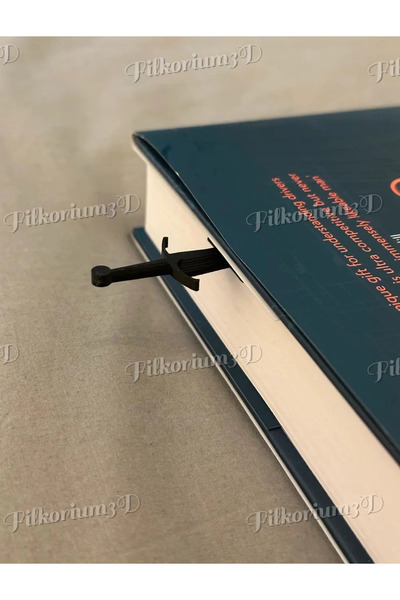 Filkorium3D Kılıç Tasarımlı Kitap Ayracı – Dayanıklı Plastik, Eğlenceli ve Şı...