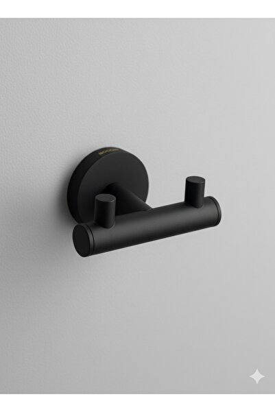 Bocchi Piave Bornoz Askılık Ikili Mat Siyah - Premium Ürün - 3015-0001-AB