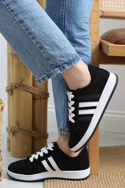 Campus Er-00ss Černo-bílá protiskluzová podrážka Denní sportovní obuv Sneaker