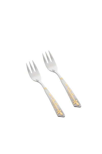 HIC 12-Piece Stainless Steel Dessert Fork Set