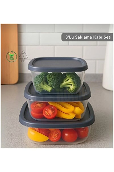 VZN Square Food Storage Container Refrigerator Organizer Freezer Storage Container)