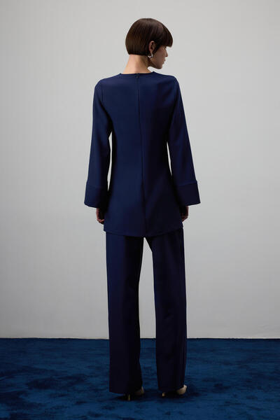 Touché Privé ΜΠΛΟΥΖΑ ντραπέ ΜΕ ΜΕΤΑΛΛΙΚΑ ΑΞΕΣΟΥΑΡ