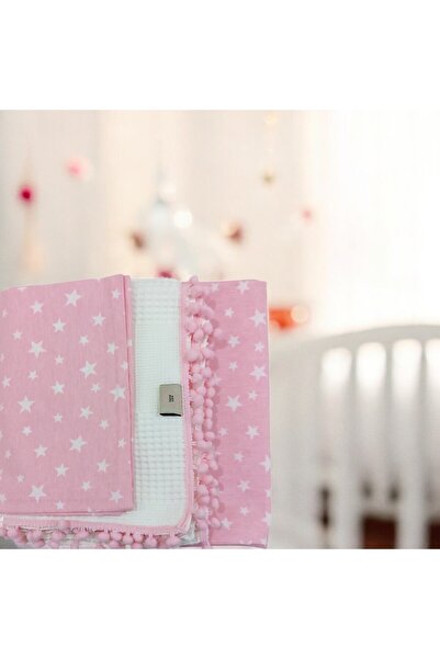 Mrvhome طقم بيكيه أطفال من القطن الوردي