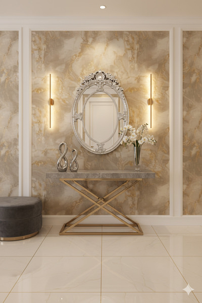 Generic Elegant mirror with a luxurious frame that adds a touch of elegance to the place 80 x 54 cm