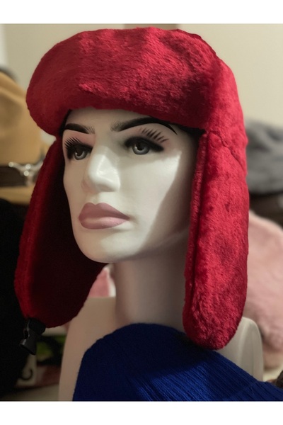 kuru قبعة طيار من الفرو الصناعي