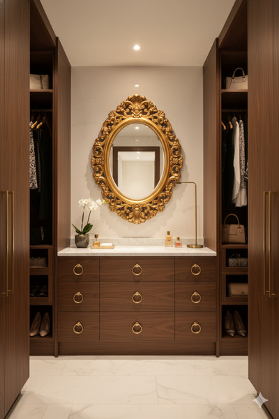 Generic Elegant mirror set with a luxurious frame, adding a touch of sophistication to any space. 72 x 57 cm