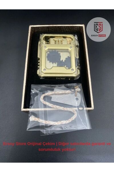 Chief Ersoy Store Çarklı Çift Fitilli Benzinli Çakmak