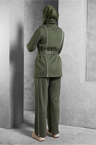 Alvina Tracksuit Set - Belted and Trousers 45262