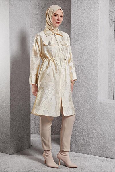 Alvina Zippered Jacquard Tunic 44730