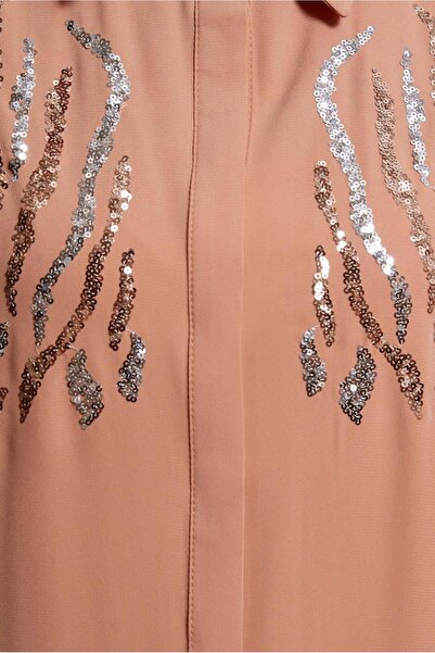 Alvina Shirt Collar Sequin Detailed Tunic 44569