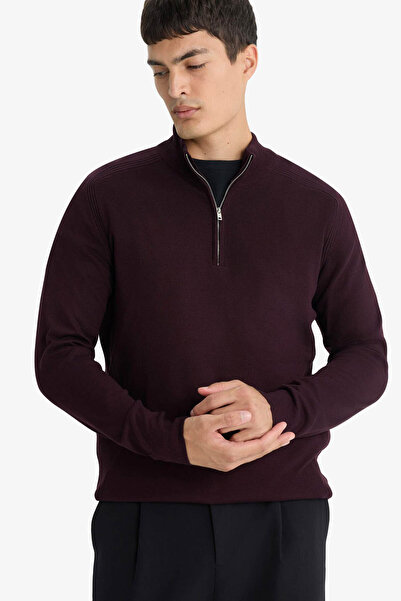 DeFacto Claret Red Men's Sweater D0624Ax/Br34