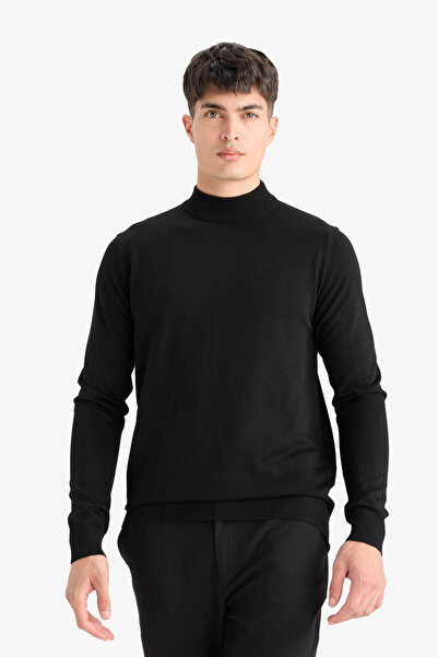 DeFacto Pulover negru pentru bărbați A5282AX/BK27