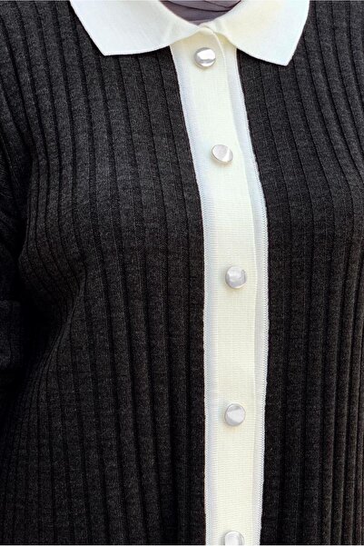 TRENDTESETTÜR WOMEN'S GRAY (SMOKED) TROUSERS Knitwear Suit T 20332