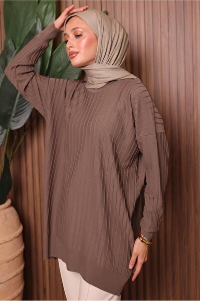 TRENDTESETTÜR Women's Mink Knit Tunic t 0007