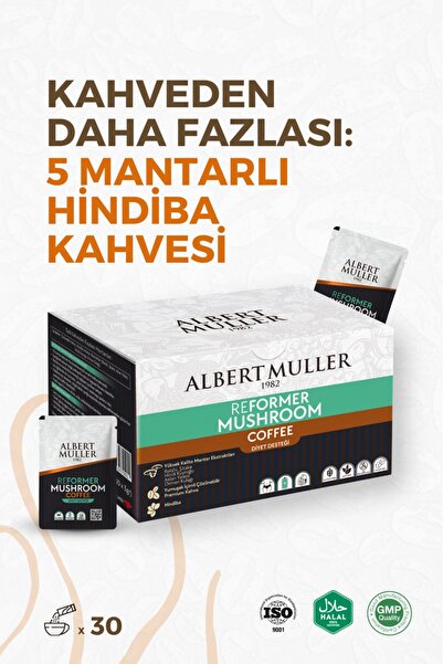 ALBERT MULLER Reformer Detoks Hindiba Kahve | Reishi Ve 4 Mantarlı | Kilo Kon...