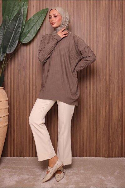 TRENDTESETTÜR Women's Mink Knit Tunic t 0007