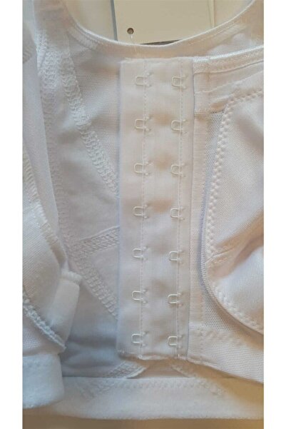 Anıl Sutien pentru alăptare efect modelator Minimizer pentru femei, cu deschidere frontală și spate, cu sprijin - alb 3651