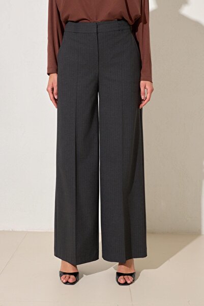 Setre Антрацитові штани з кишенями, деталізованим кроєм, широкими штанинами та зручним кроєм