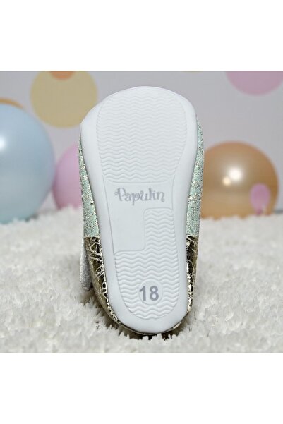 Balgüneş Tekstil Starred Baby Shoes Booties Mint Green