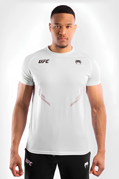 Stylovi Ufc X Venum Premium Compression White Special Fabric Men's Sports Training Fitness Tshirt Mma