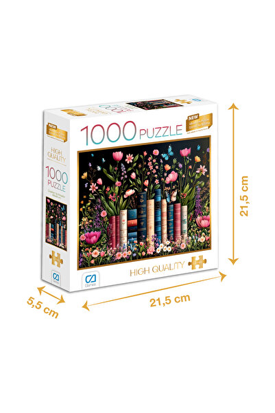 CA Games ÇİÇEKLER VE KİTAPLAR PUZZLE 1000 PARÇA