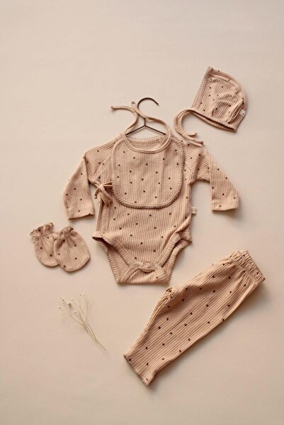 OhlalaKoala 5li Kruvaze Yenidoğan Set Çiçek Baskılı Model 5